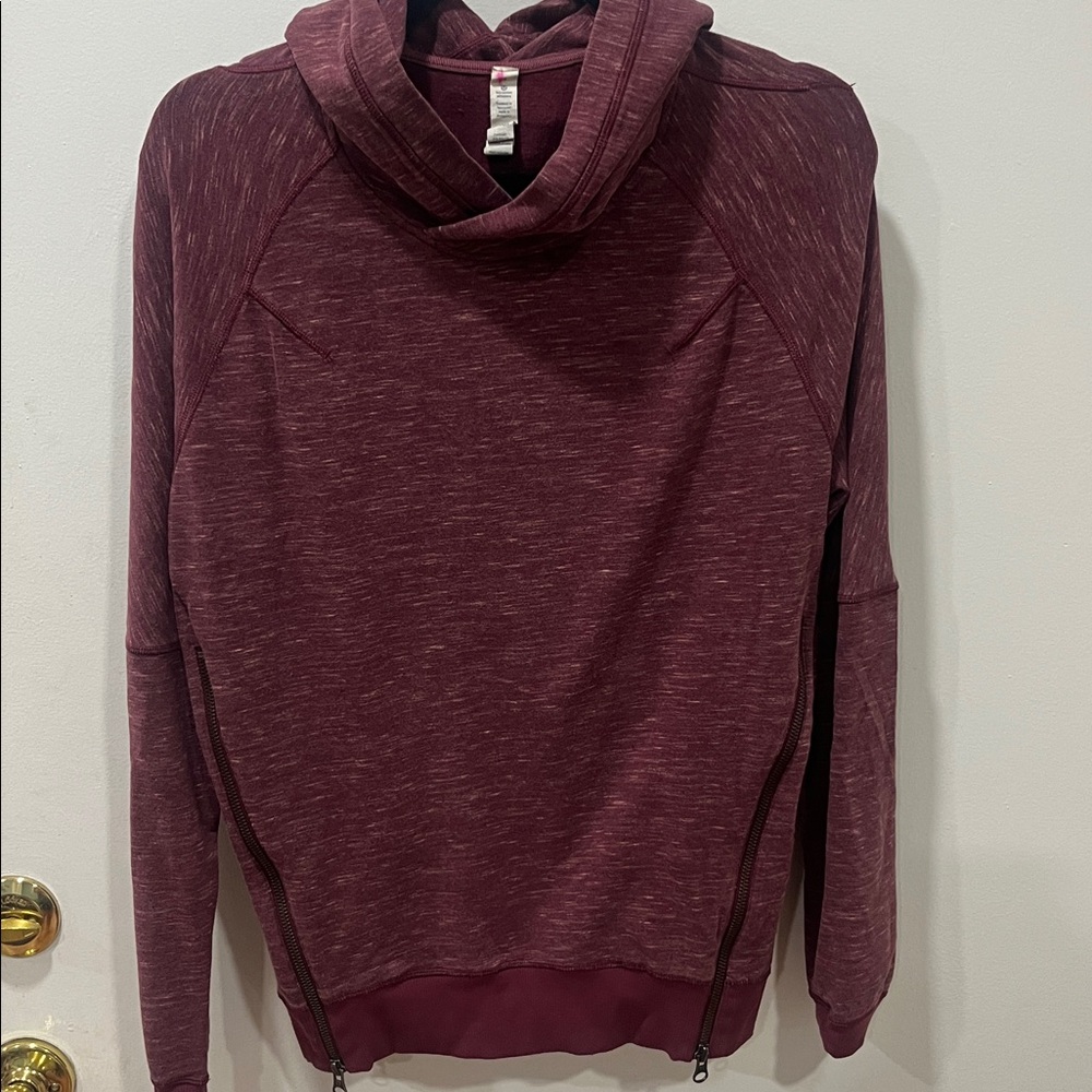 Burgundy Hooded Sweatshirt Lulu Lemon